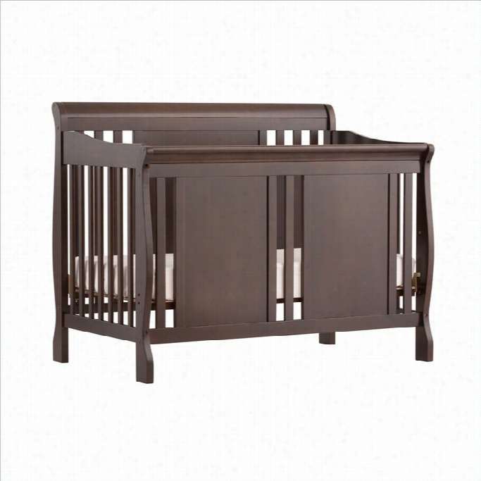 Stork Craft Verona Fixed Side 4-in-1 Convertible Crib In Espre Sso