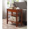 Convenience Concepts American Heritage 3 Tier End Table in Cherry