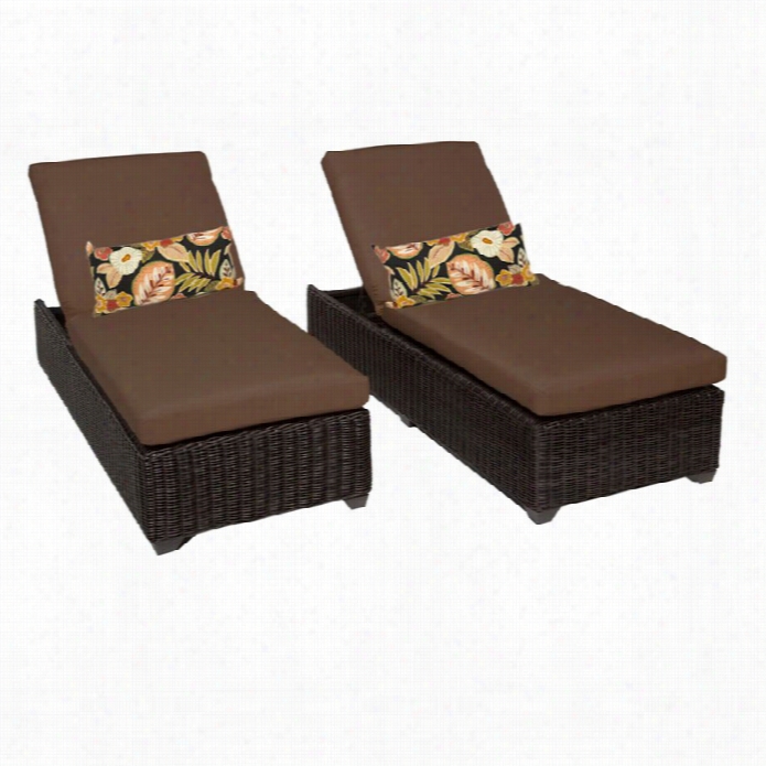 Tkc Venice Wucker Patio Lounges In Cocoa (set Of2 )