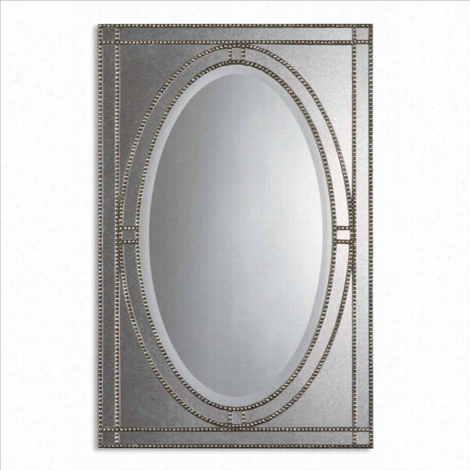 Uttermost Earnestine Mirror In Antique Silver Champagne