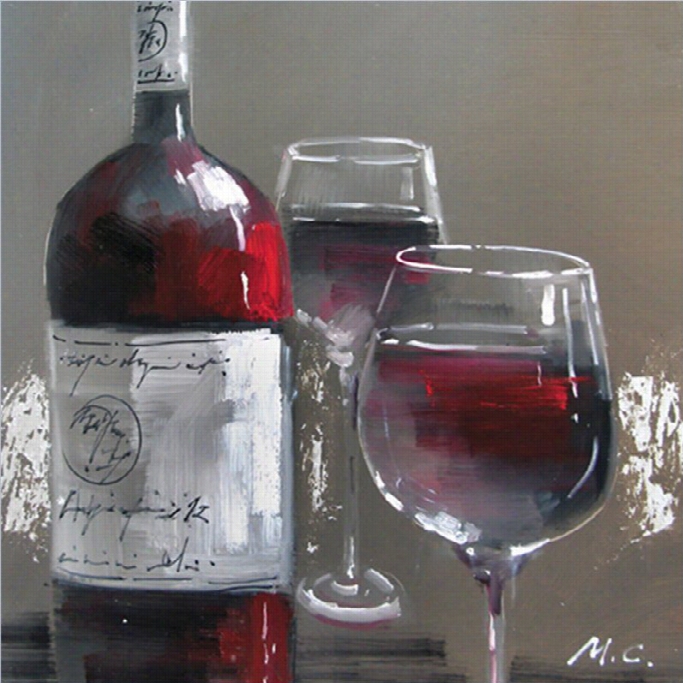 Yosemite  Artwork - Wine And Two Glasses I