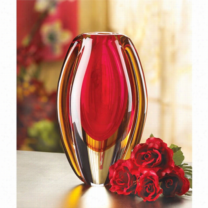 Zingz And Thinngz Sunf1re Glass Vase