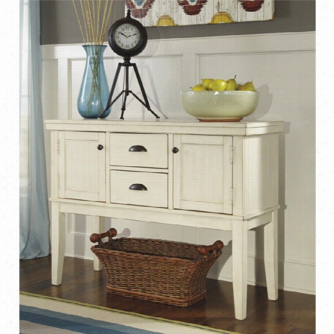 Ashley Arrwtown Sideboard In White