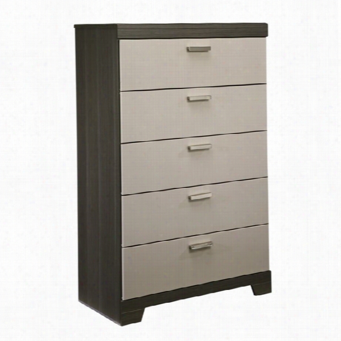 Ashley Wel Latown 5 Drawer Wood Chest Inb Rown