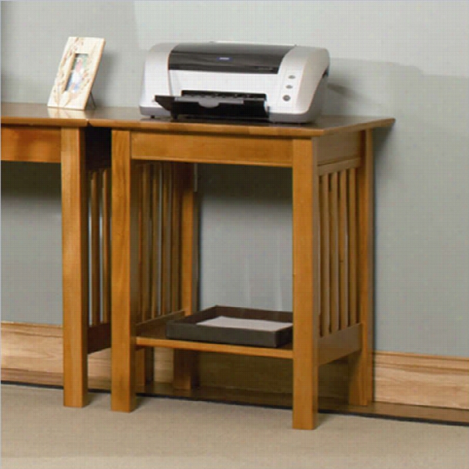 Atlantic Furniture Mission Printer Stand In Ca Ramel Latte