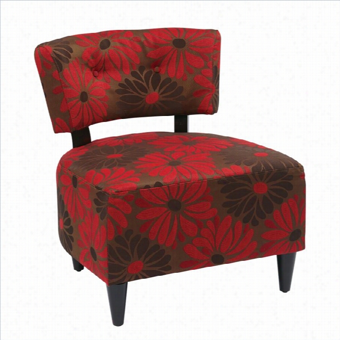 Avenue Six Boulevard Chair In Groovy Red