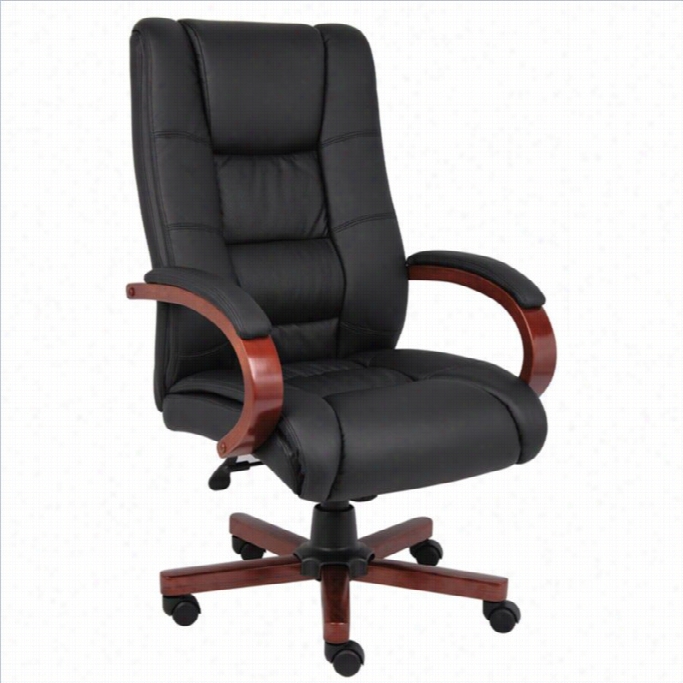 Boss Ofifce High Back Executive O Ffie Chair In Cherry