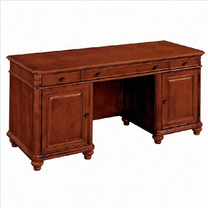 Dmi Antigua Wood Computer Credenza In Cherry