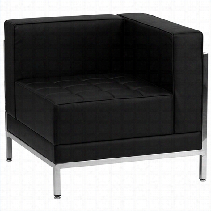 Flash Furniture Hercules Imaging Power Right Corner Seat Of Justice In Black