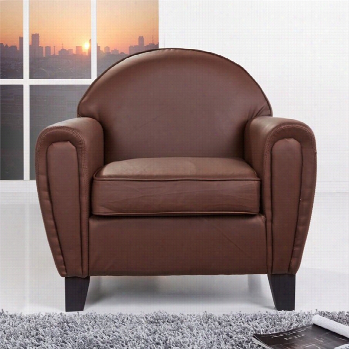 Gold Sparrow Tucson Faaux Leather Rm Chair In Coffee