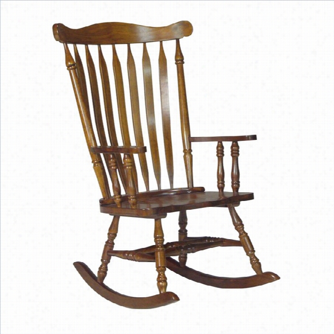 International Concepts Home Accent Olid Wood Rocker In Espresso