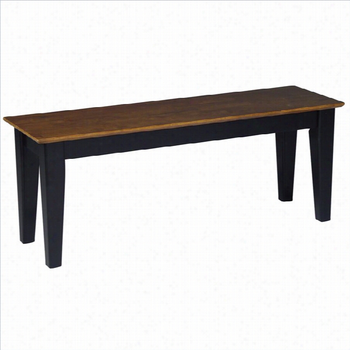 Internationql Conc Epts Shaker Bench In Blak / Cherry