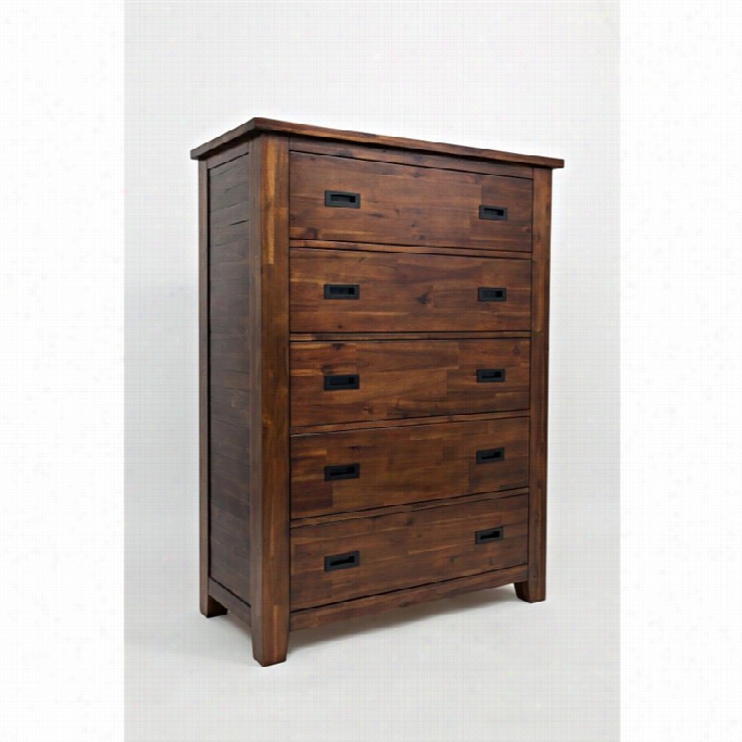 Jofran Coolidge Corner 5 Drawer Chest In Brown