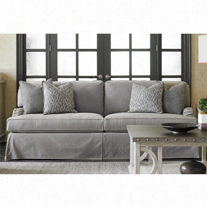 Lexington Oyster  Bay Stowe Fabric Sofa In Gray