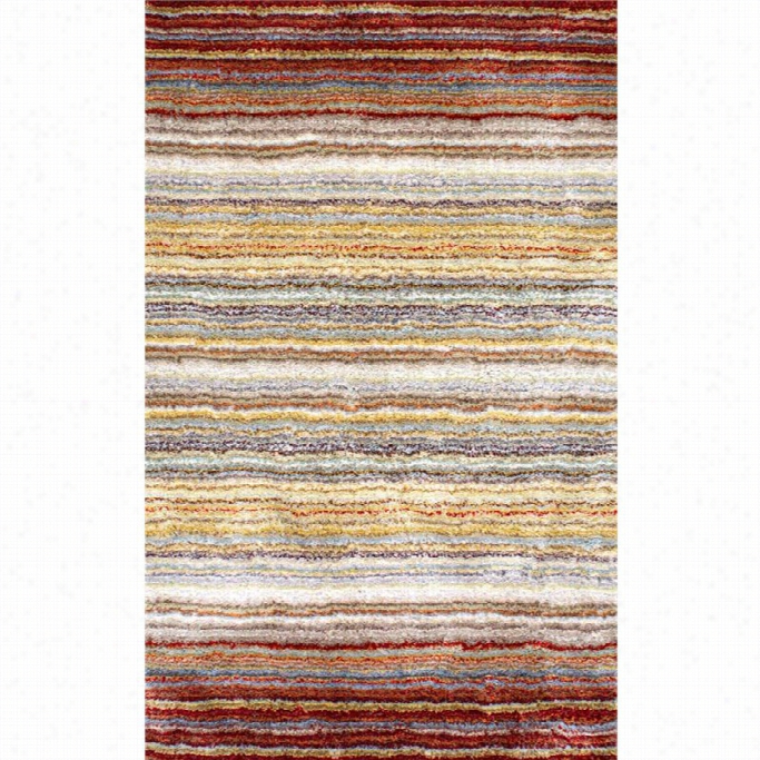 Nuloom 6'' X 9' Hand Tufted Classie Shag Rug In Red Multi