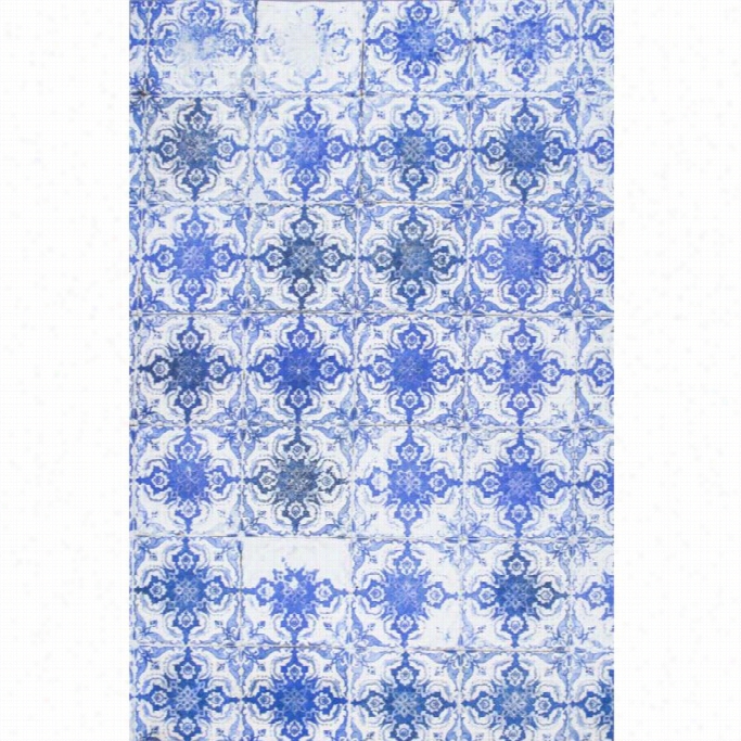 Nuloim 8' 2 X 10' 11 Shaunte Tiles Rug In Azure