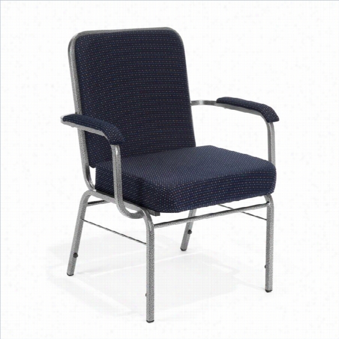 Ofm Big And High  Comfort Clss Series Arm Office Chair In Navy