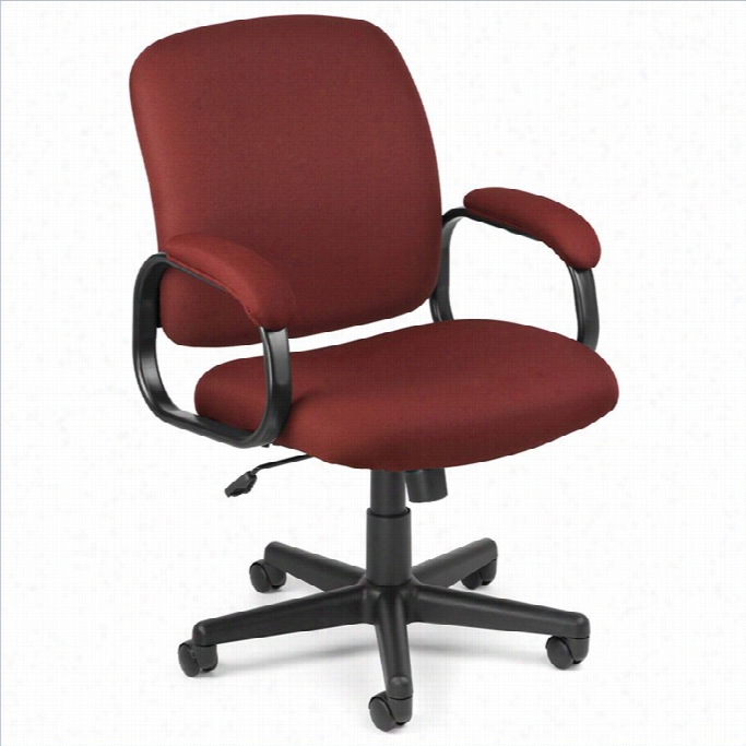 Omf Executive Low-back Task Office Cchair In Wine