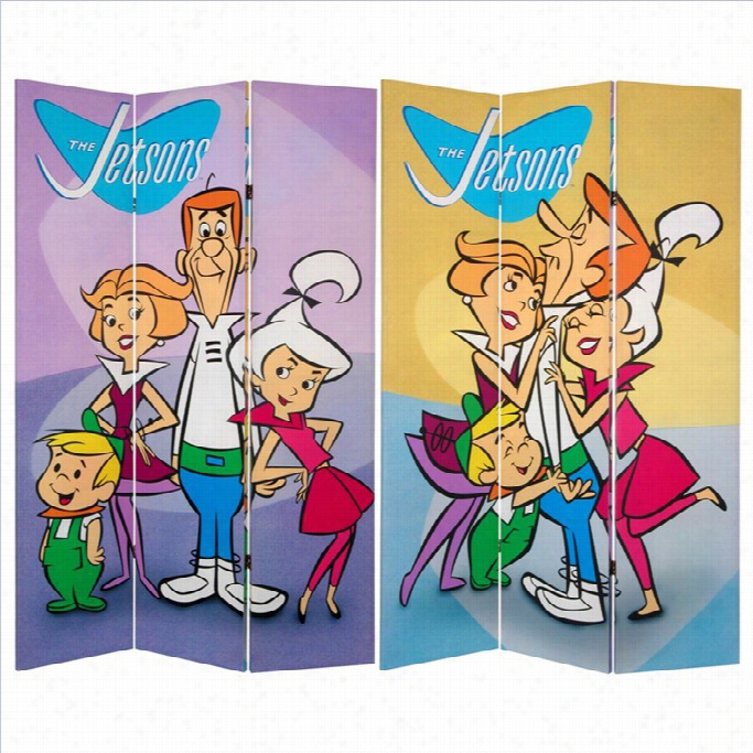 Oriental Dounle Sided Jetsons Canvas Romo Divider
