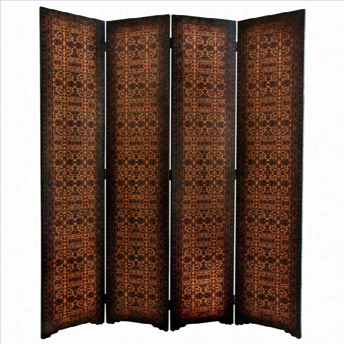 Oriental Furniture 6 ' Tall Olde-worlde Uorpean Room Divider In Brown