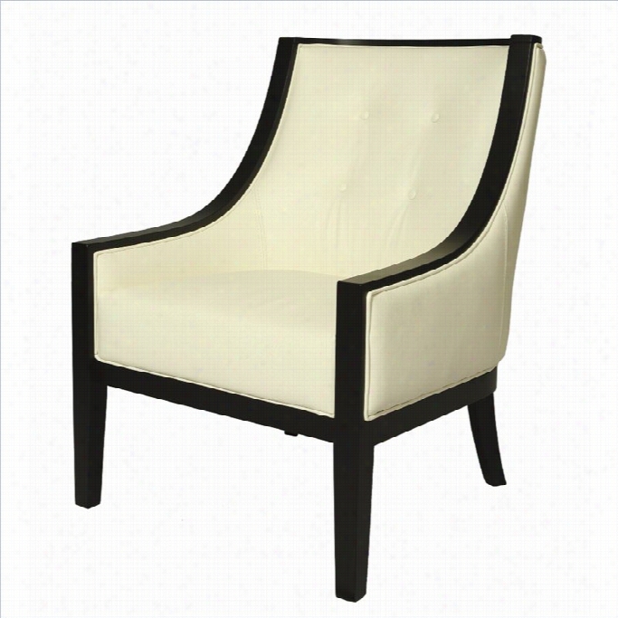 Pastel Furniture Eurowayne Leather Swayback Club Chair In White