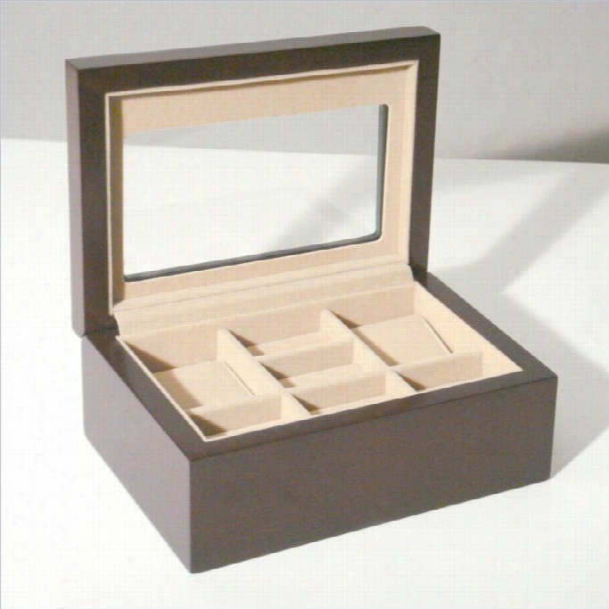 Promn Products Bellissimo Palerm O Watch And Cufflinks Box In Wwlnut