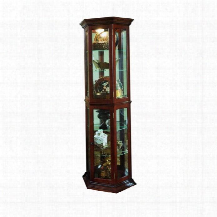 Pulaski Cur Ios Display Cabinet In Preference Finish