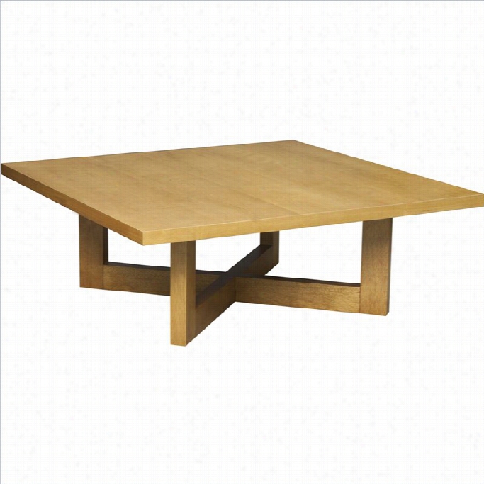 Regency Chloe Square Veneer Coffee Table In Medium Oak