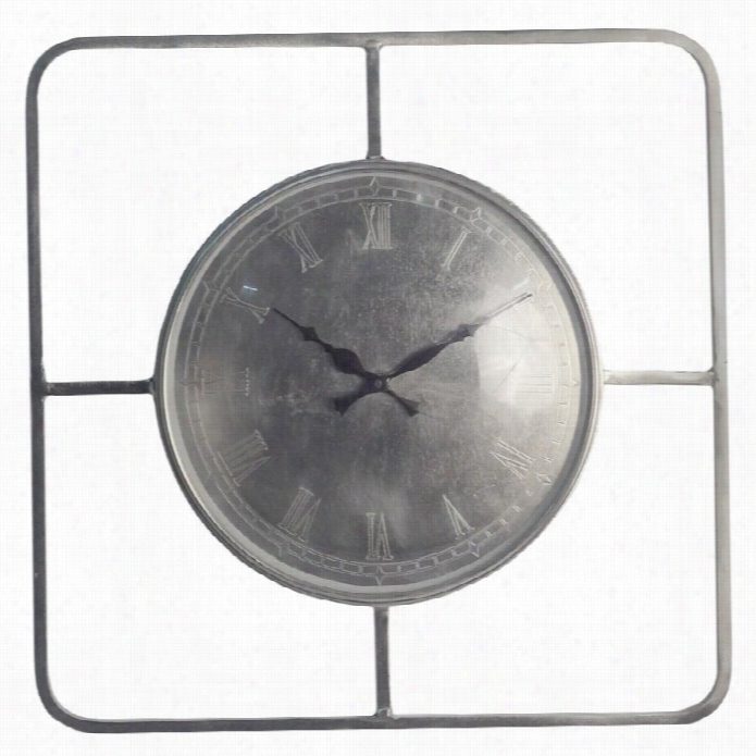 Renwil Telegraph Clock In Nickel