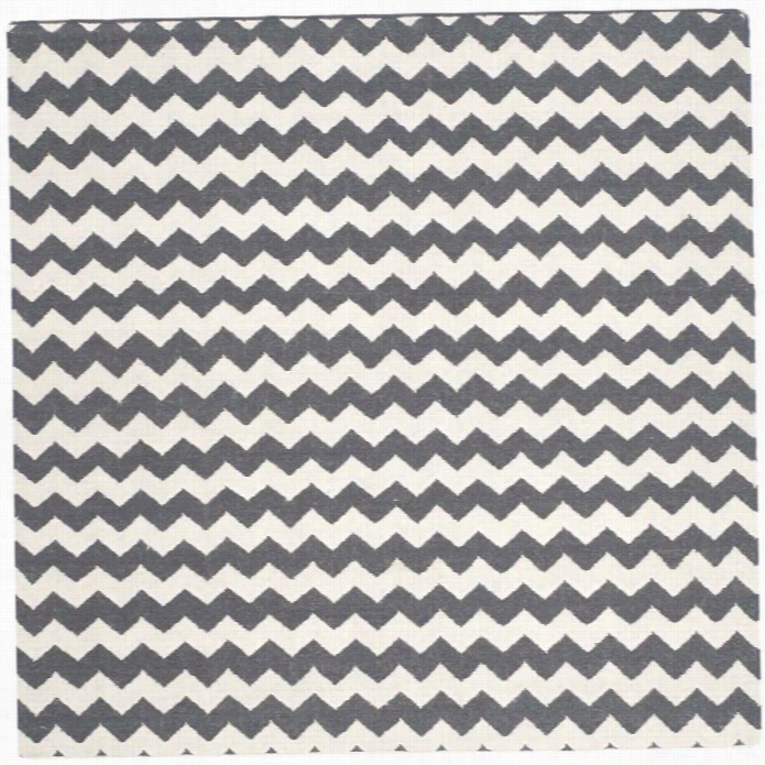 Safavieh Dhurries Ivory Contemporary Rug - Square 6'