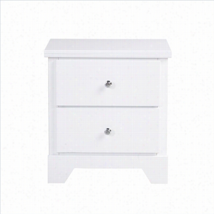 Support Furniture Marulyn Nightstand In Glossy White