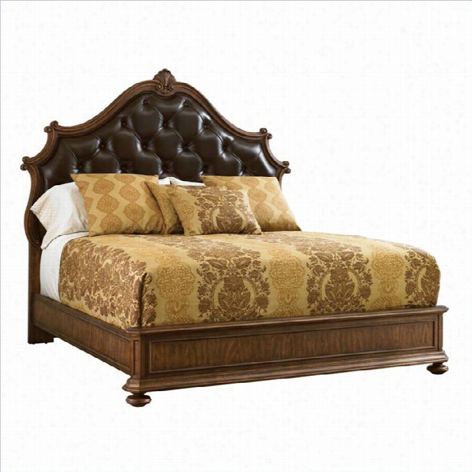 Staanley Furn Iture Villa Fiora Kingu Pholstered Bed In Toasted Pecan