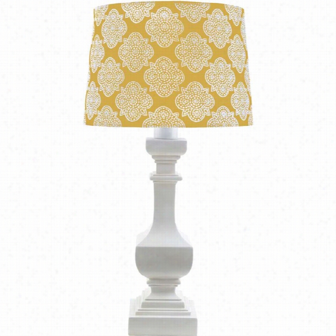 Surya Carolina Resin Table Lamp In Yellow Print