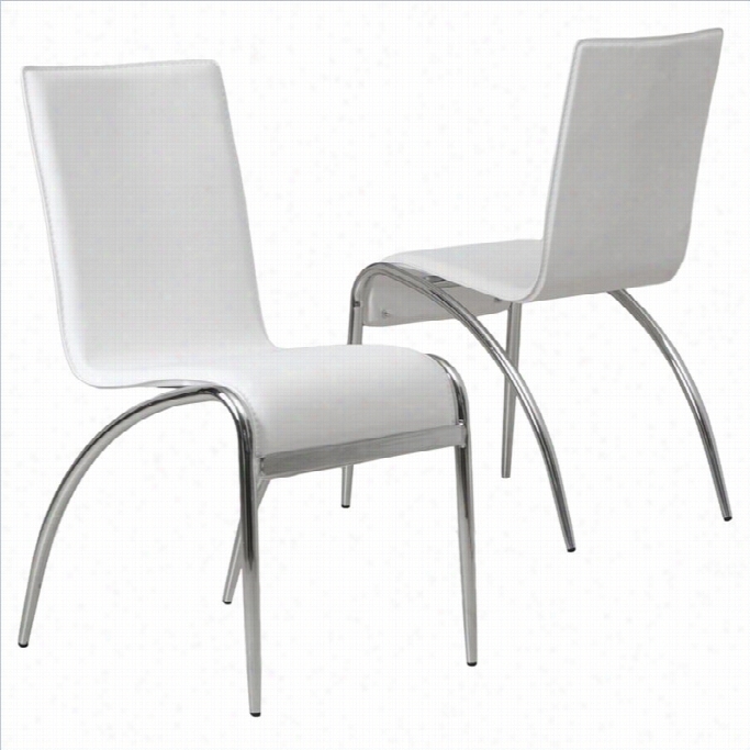 Trent Home Kenall Modern Dining Chair I White (se Tof 2)