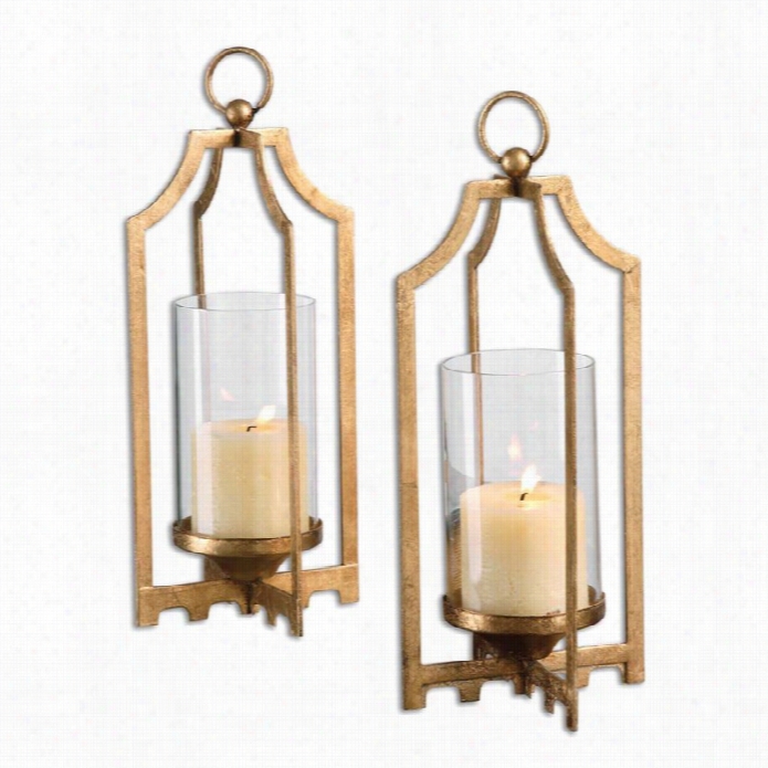 Uttermost Lucy Gold  Candleholders (set Of 2)