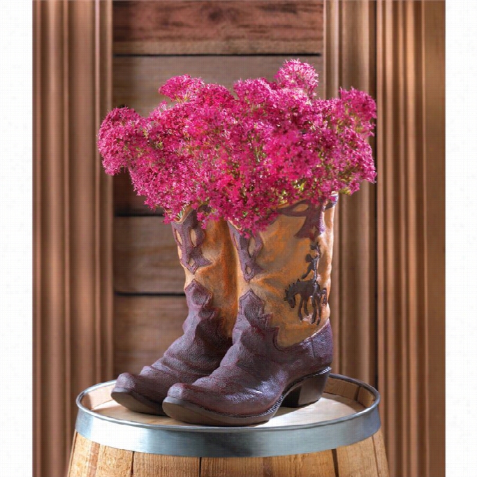 Zingz And Thingz Cowboy Boot Planter