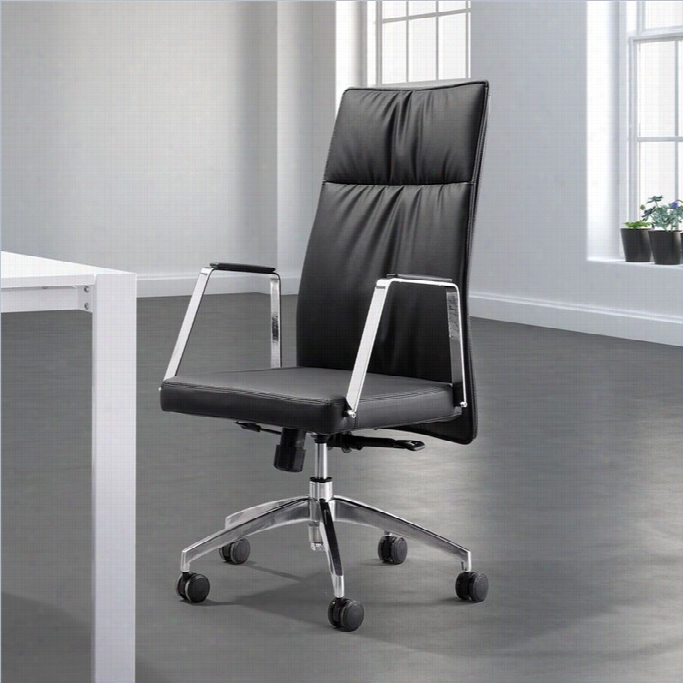 Zuo Dean High Back Office Chair In Black