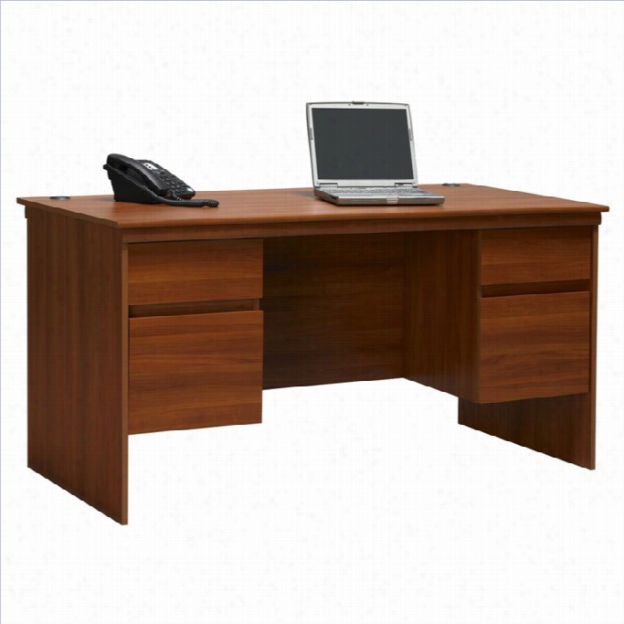 Ameriwood 60 Executive Computer Desk In Cherry