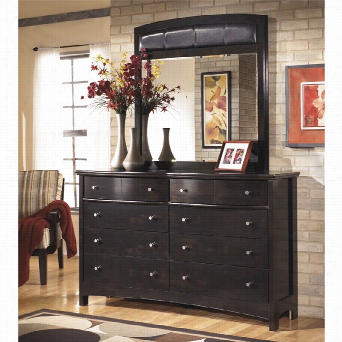 Ahley Harmony 2 Piece Dresser Set  In Dark Brown