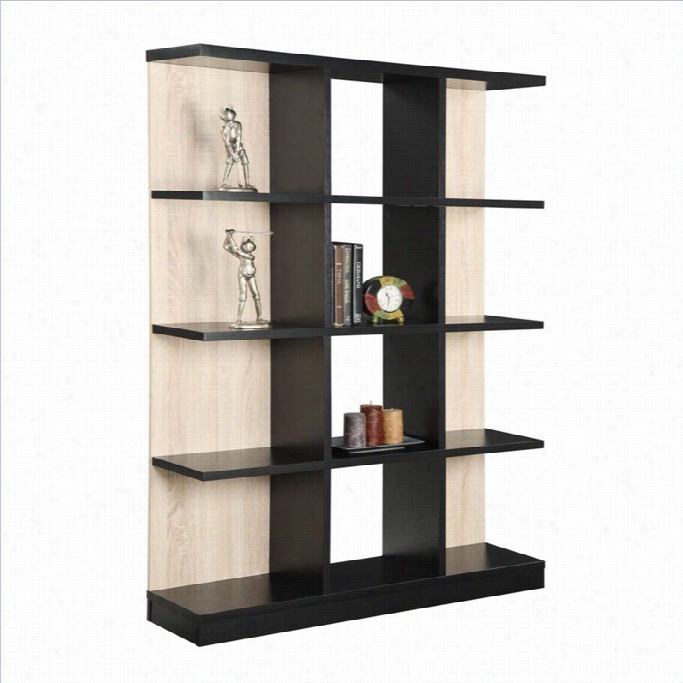 Convenience Concepts Key West 4 Tier  Bookcase In Weathered Hite