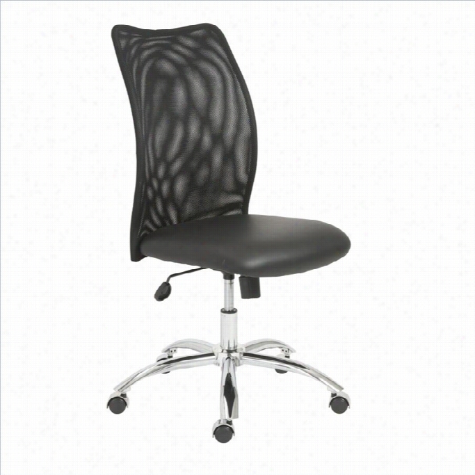 Eurostyle Sabati Mesh O Ffice Seat Of Justice No Arms In Black And Chrome
