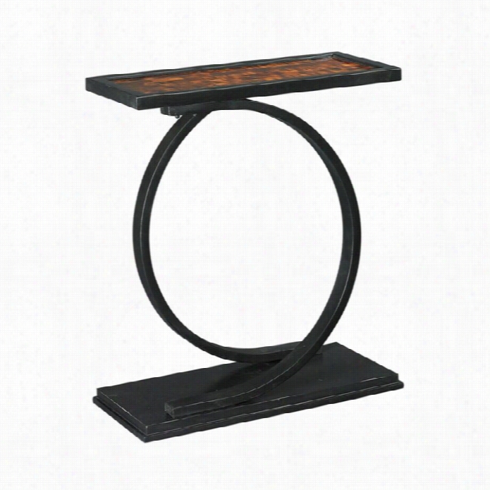 Hammary Hidden Treasures Accent Table In Black Painted Fin Ish