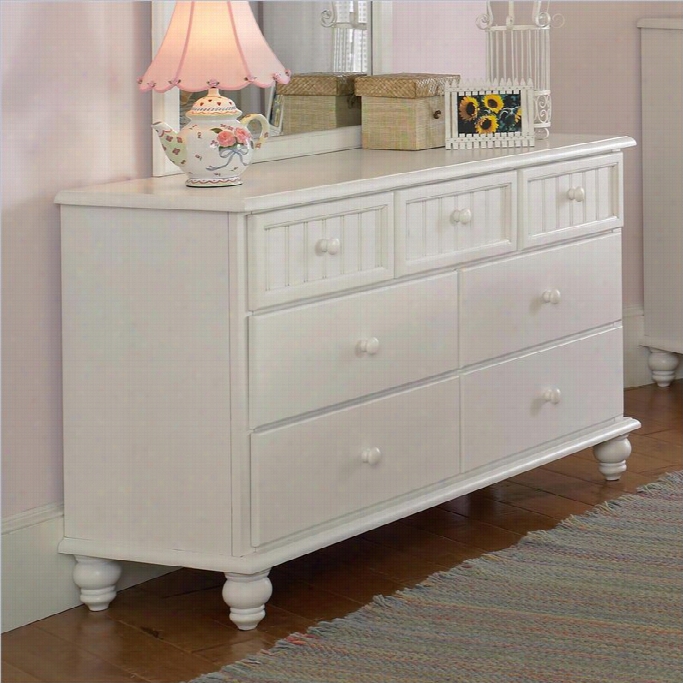 Hillsdae Westfield Double Dresser In Off-white Finish