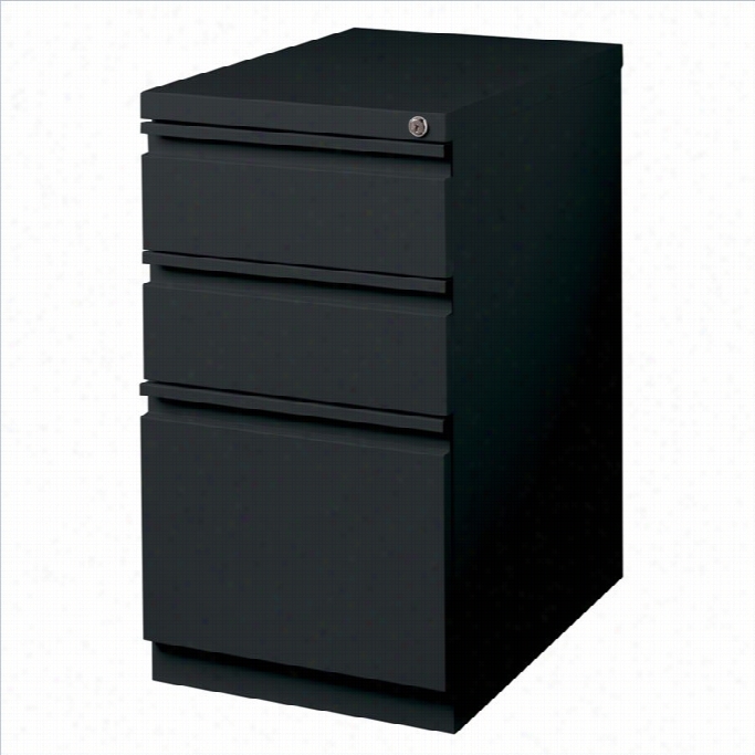 Hirsh Ndustries 3 Drawer Mobile File Cabinet File In Black