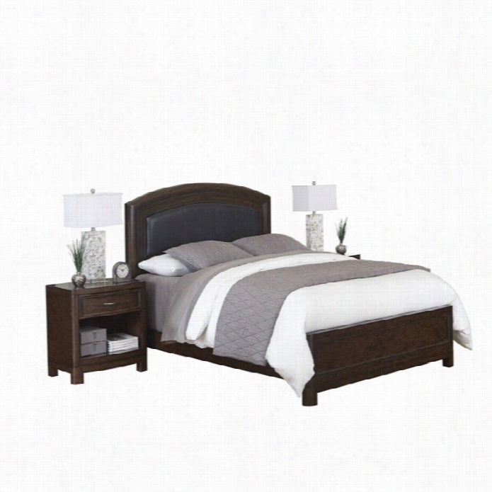 Home Styles Crescent Hill 3 Piec Eupholstered King Bedroom Set