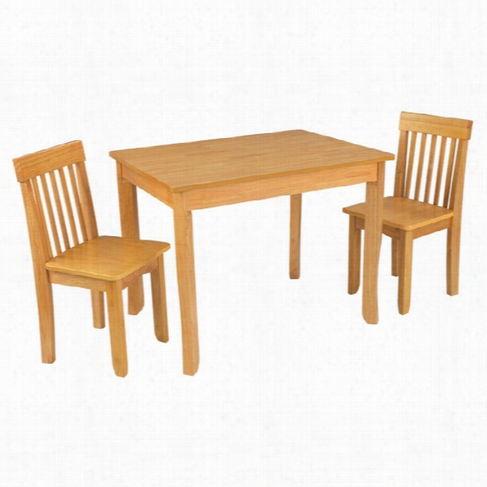 Kidkraft Avalon Table Iii And 2 Chairs Set In Natural