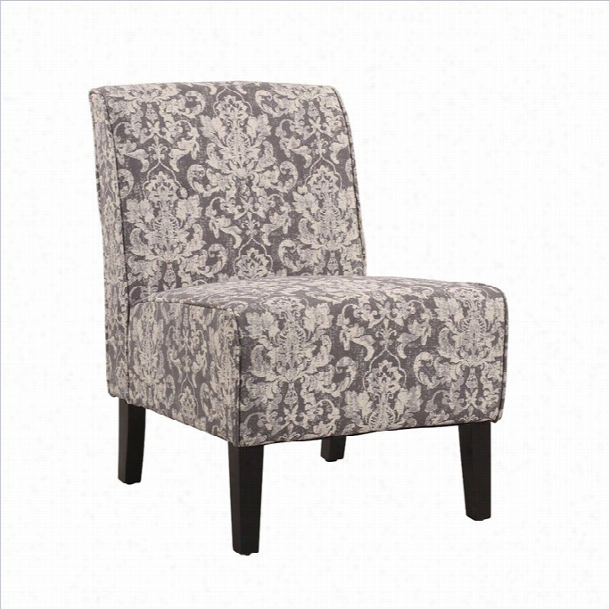 Linon Coco Accenr Faric Slppe Chair In Hoary Floral Pattern