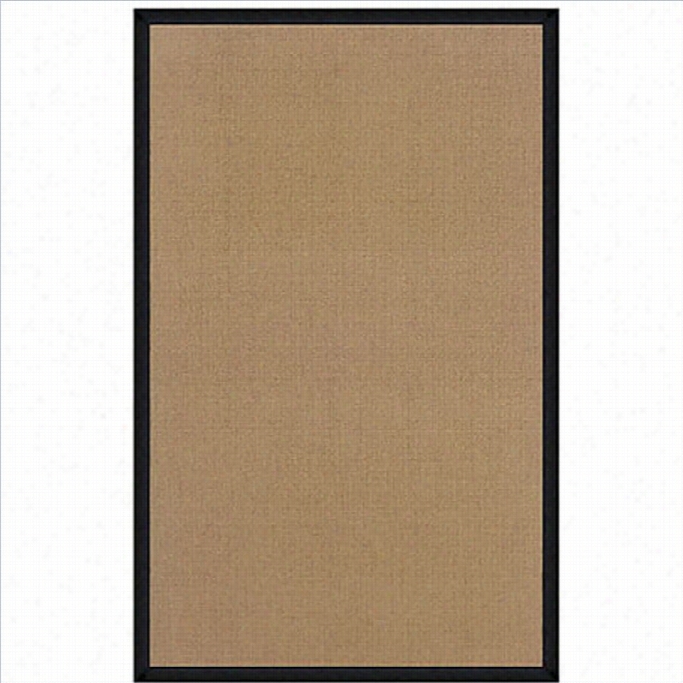 Linon Rugs Athena Leather Area Ru G In Cork And Black-1'10 X 2'10