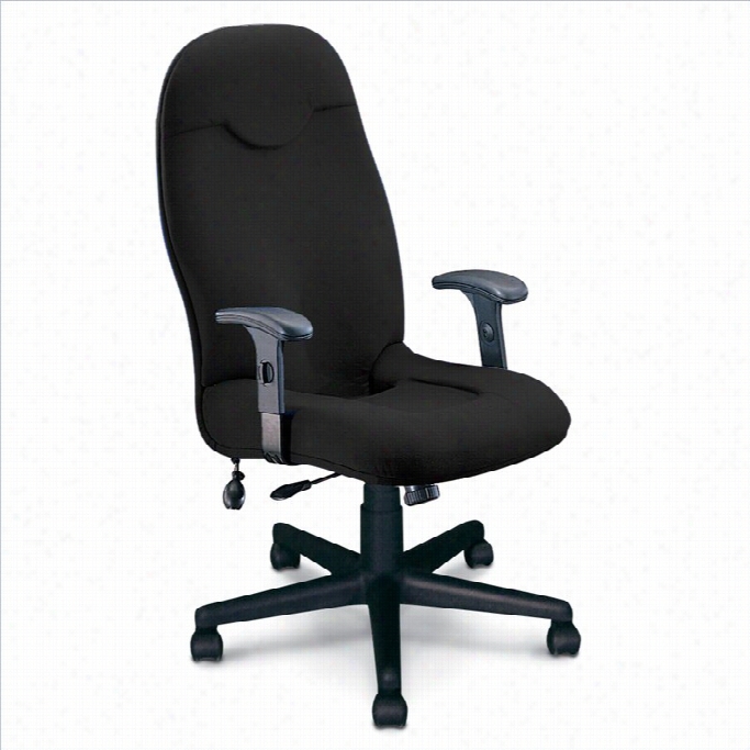 Mayyline  Comfort Executive High Back Office Farbic Office Chair-bllack