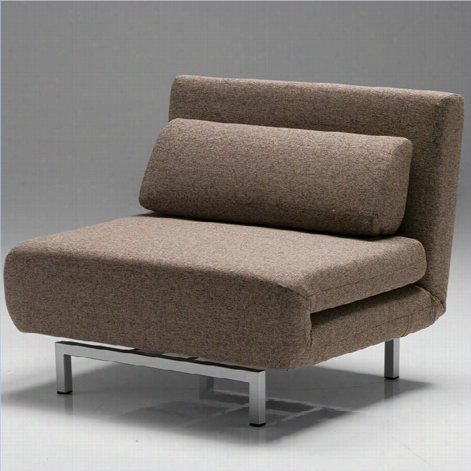 Mobital Iso Chair-bed In Brown Tweed